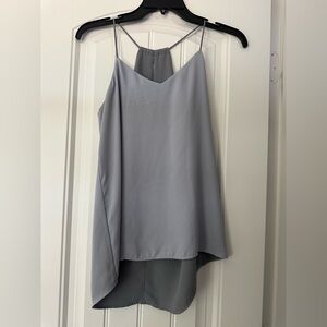 Express Gray Asymmetrical Sleeveless Camisole